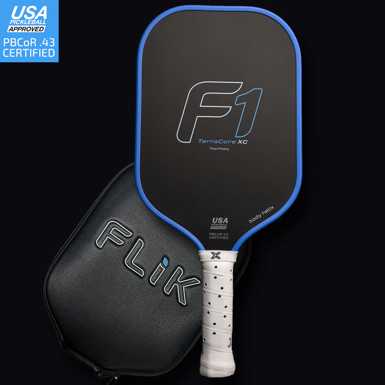 Body Helix Flik F1 TerraCore XC Elongated pickleball paddle